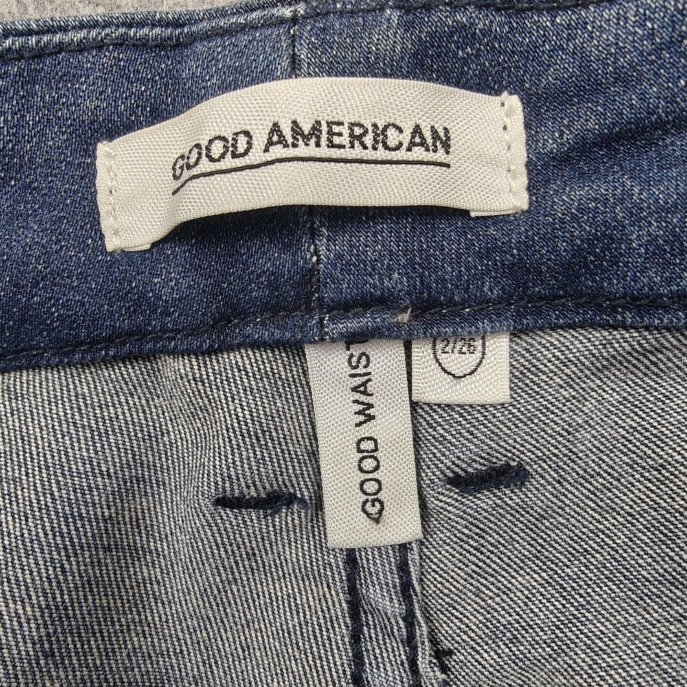 Good American Good Waist Jeans Womens 2/26 Blue Med Wash High Rise Skinny Denim - Picture 3 of 11